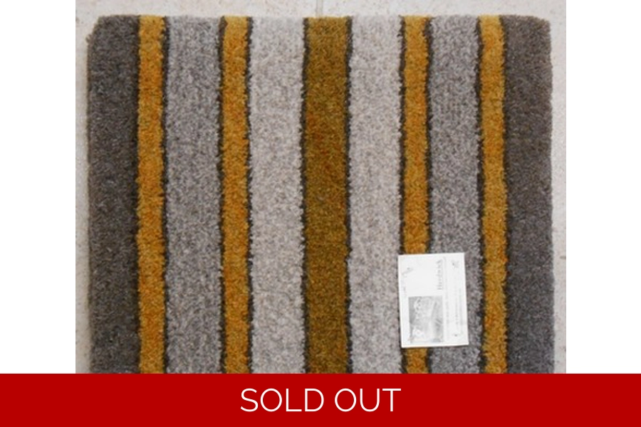 Gold Stripe Tufted Herdwick Seat Pad